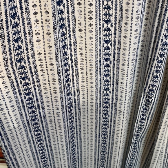 Daniel Rainn White & Navy Halter Maxi Dress Size S - Picture 7 of 13